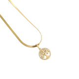Vintage Hollow Tree of Life Titanium Steel Necklace