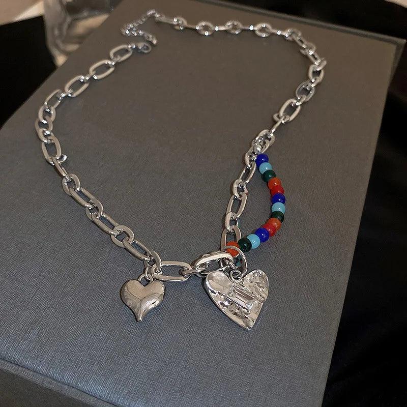 Diamond Love Necklace Clavicle Chain All-Match Accessories