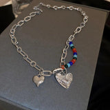 Diamond Love Necklace Clavicle Chain All-Match Accessories