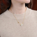 Hetian Jade Gourd Double Round Pendant Necklace by Silver Palace Jewelry