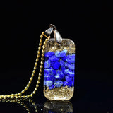 Ethnic Lapis Lazuli Ogan Chakras Pendant Necklace for Yoga