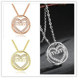 Cdyle Angel Wings Necklace Austrian Crystals Heart Of Angel Mom Necklace