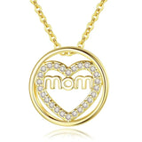 Cdyle Angel Wings Necklace Austrian Crystals Heart Of Angel Mom Necklace