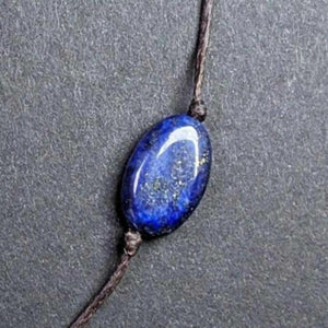 Lapis Lazuli Gemstone Pendant Necklace Classic Relief Thanksgiving