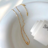 925 Sterling Silver Flat Sequin Chain Choker Necklace for Women