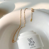 925 Sterling Silver Flat Sequin Chain Choker Necklace for Women