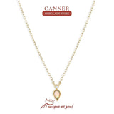Alien Stone 925 Silver Necklace Zirconia Chain Punk Jewelry