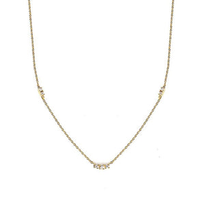 925 Silver Zirconia Chain Necklaces For Women Wedding