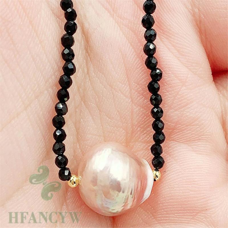 Spinel Baroque Pearl Pendant Necklace 18 Inches Wedding Gift DIY