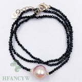 Spinel Baroque Pearl Pendant Necklace 18 Inches Wedding Gift DIY