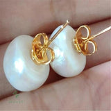 Pearl 18k Earrings Aurora Woman Jewelry Diy