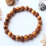 8mm Olive Wood Rudraksha Wood Yoga Olivewood Bracelet