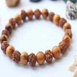 8mm Olive Wood Rudraksha Wood Yoga Olivewood Bracelet
