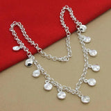 925 Sterling Silver Disc Pendant Necklace for Women