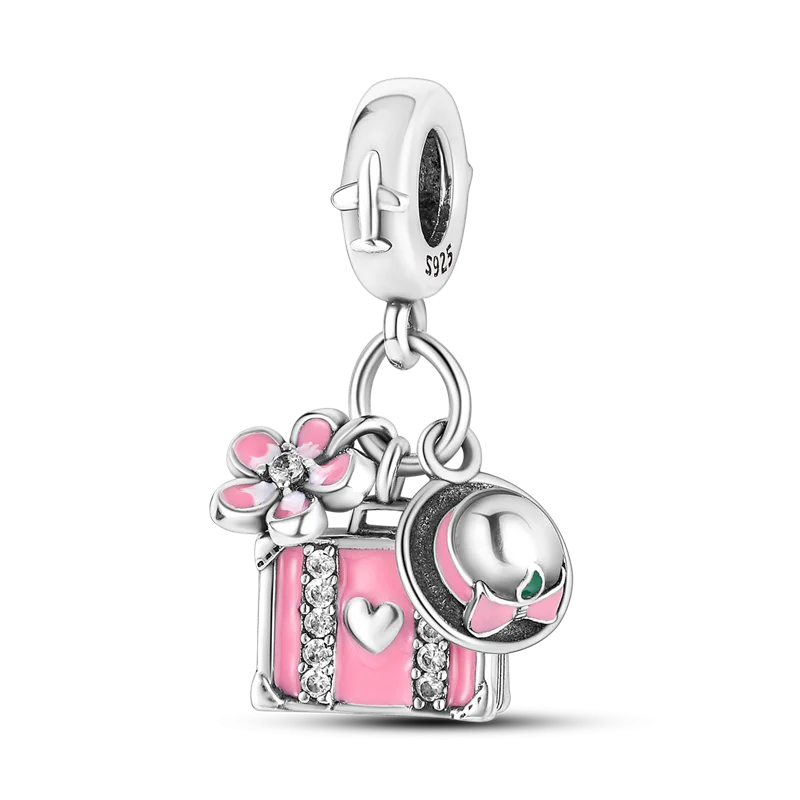 925 Silver Little Girl Love Mom Forever Infinity Dangle Charm Bead