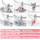 925 Silver Little Girl Love Mom Forever Infinity Dangle Charm Bead