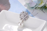 925 Silver Snowflake Pearl Necklace