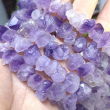 Raw Amethyst Cluster Gemstone Beads for Jewelry Making