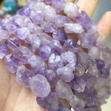 Raw Amethyst Cluster Gemstone Beads for Jewelry Making