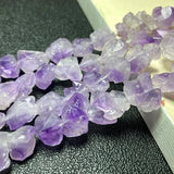Raw Amethyst Cluster Gemstone Beads for Jewelry Making
