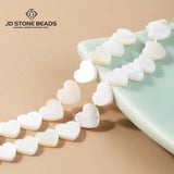 3mm Shell Beads Mother Of Pearl Heart Shape Spacer For Jewelry Making