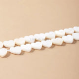 3mm Shell Beads Mother Of Pearl Heart Shape Spacer For Jewelry Making