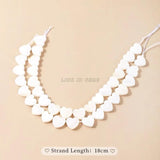 3mm Shell Beads Mother Of Pearl Heart Shape Spacer For Jewelry Making