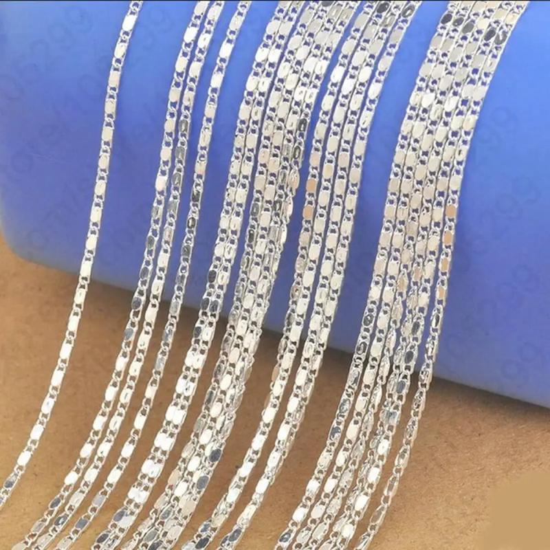 5PCS 16-30in Gold/Silver Filled Chain Necklace With Lobster Clasps
