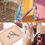 925 Silver Keychain Pendant for Women Bracelet DIY