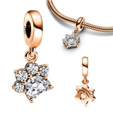 Cat Charms Rose Beads 925 Silver Galaxy Fit 925 Bracelets DIY Jewelry