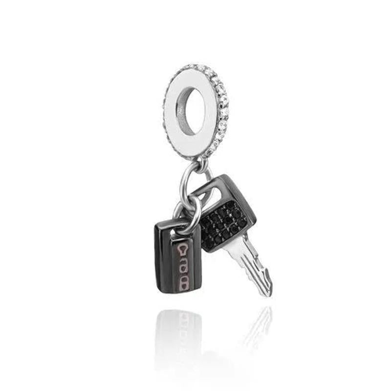 925 Silver Radio Social App Cake Pendant DIY Beads Charm Bracelet Jewelry