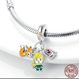 925 Sterling Silver Pendant Alpaca Flog Cat Charm