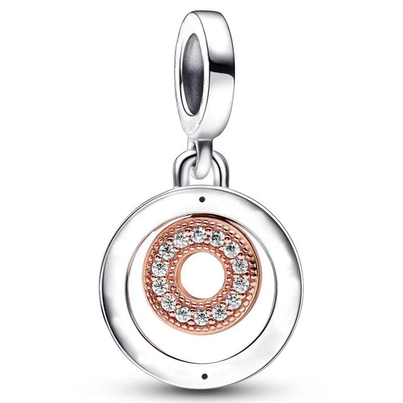 Two Circles Clover Friendship Cup Of Tea Hat Pendant Charm