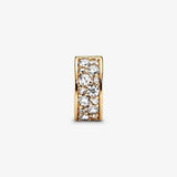 925 Silver Bead Zirconia Sparkling Charm for Bracelet DIY