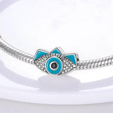 925 Silver Devil's Eye Charms Beads for Bracelet
