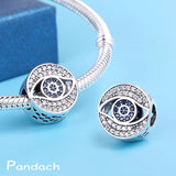 925 Silver Devil's Eye Charms Beads for Bracelet