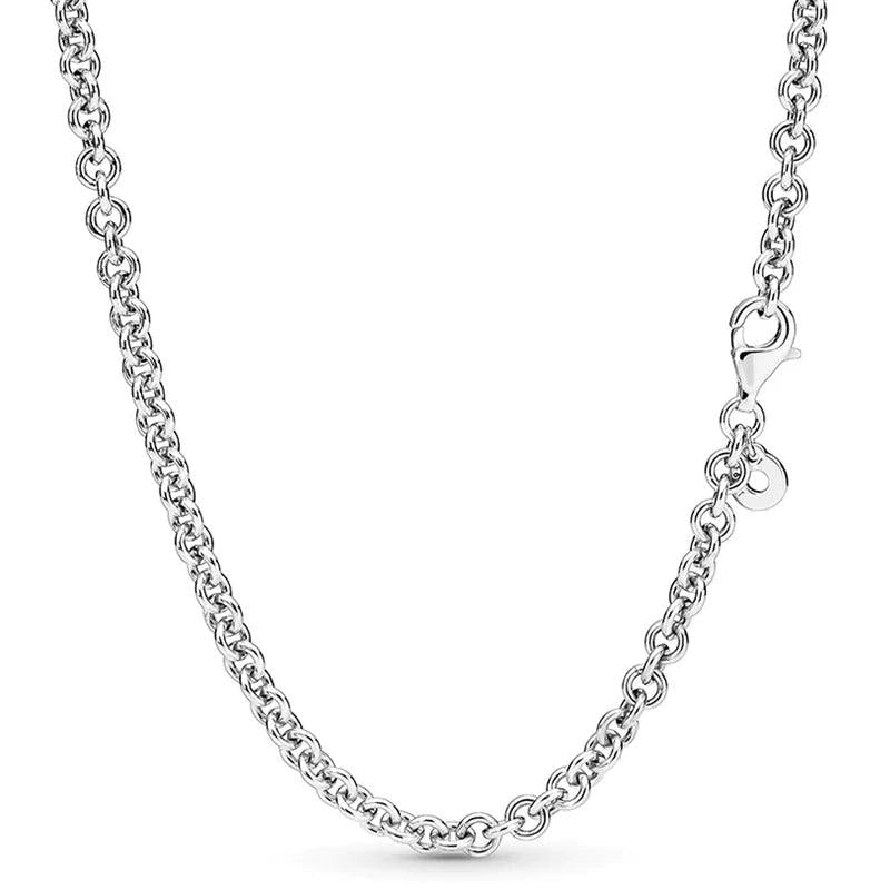 925 Sterling Silver Cable Chain Necklace for DIY Bracelet
