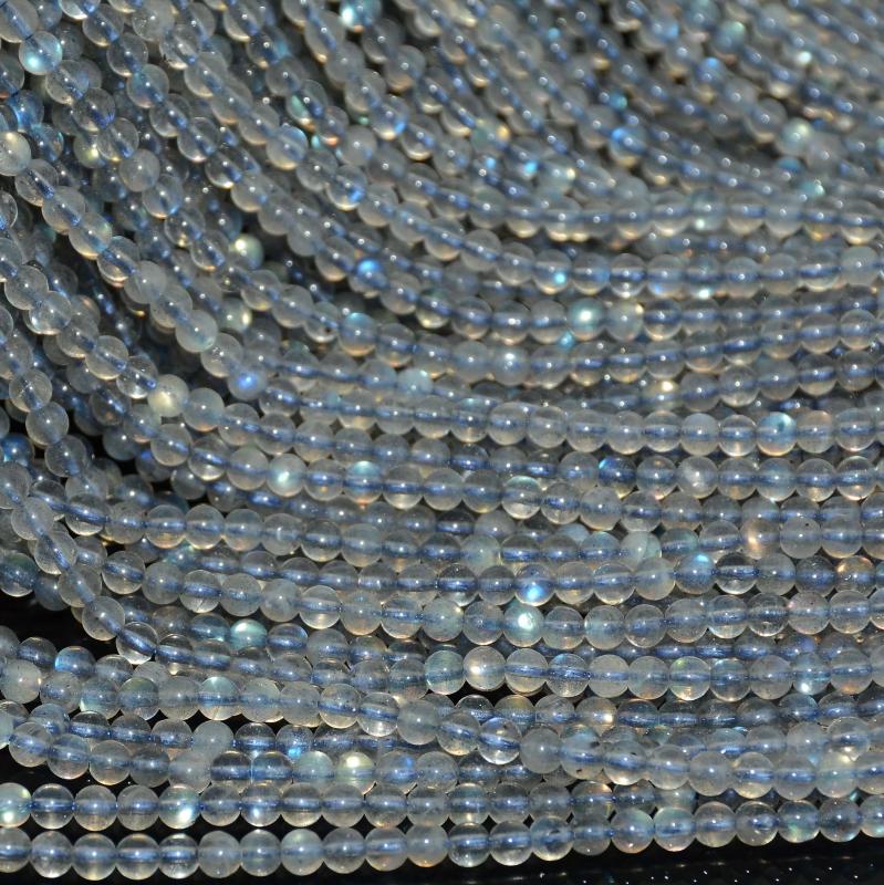 Labradorite Loose Round Beads 4mm