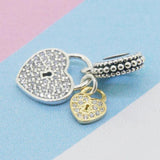 925 Silver Family Tree Dangle Charm for Bracelet