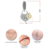 925 Silver Family Tree Dangle Charm for Bracelet