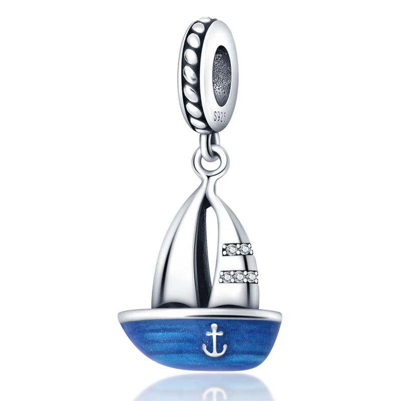 925 Silver Leaf Charm for 3mm Bracelet, Ladies Gift