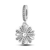 Pave CZ Zircon 925 Silver Charm Beads for Bracelet