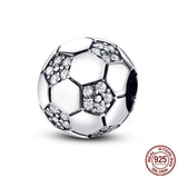 Pave CZ Zircon 925 Silver Charm Beads for Bracelet