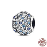 Pave CZ Zircon 925 Silver Charm Beads for Bracelet