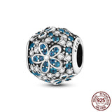 Pave CZ Zircon 925 Silver Charm Beads for Bracelet