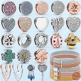 925 Silver Butterfly Heart Circle Clip Reflexions Beads