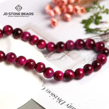 Natural Stone Yellow Red Tiger Eye Bead Round Loose Spacer Beads