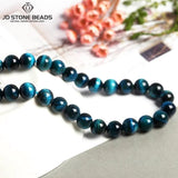 Natural Stone Yellow Red Tiger Eye Bead Round Loose Spacer Beads