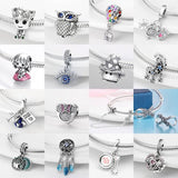 925 Silver Beads Creative Cartoon Pattern Collection for Panduoral Bracelet