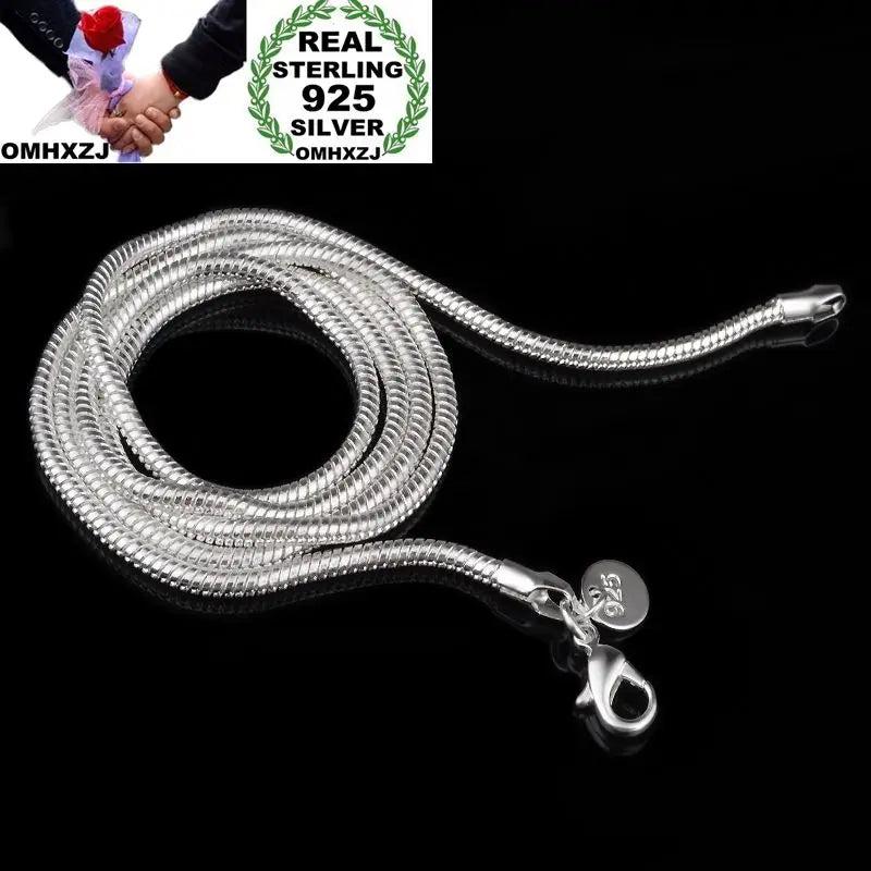 Unisex Silver Snake Chain Necklace 925 Sterling 2.4MM Wedding Gift